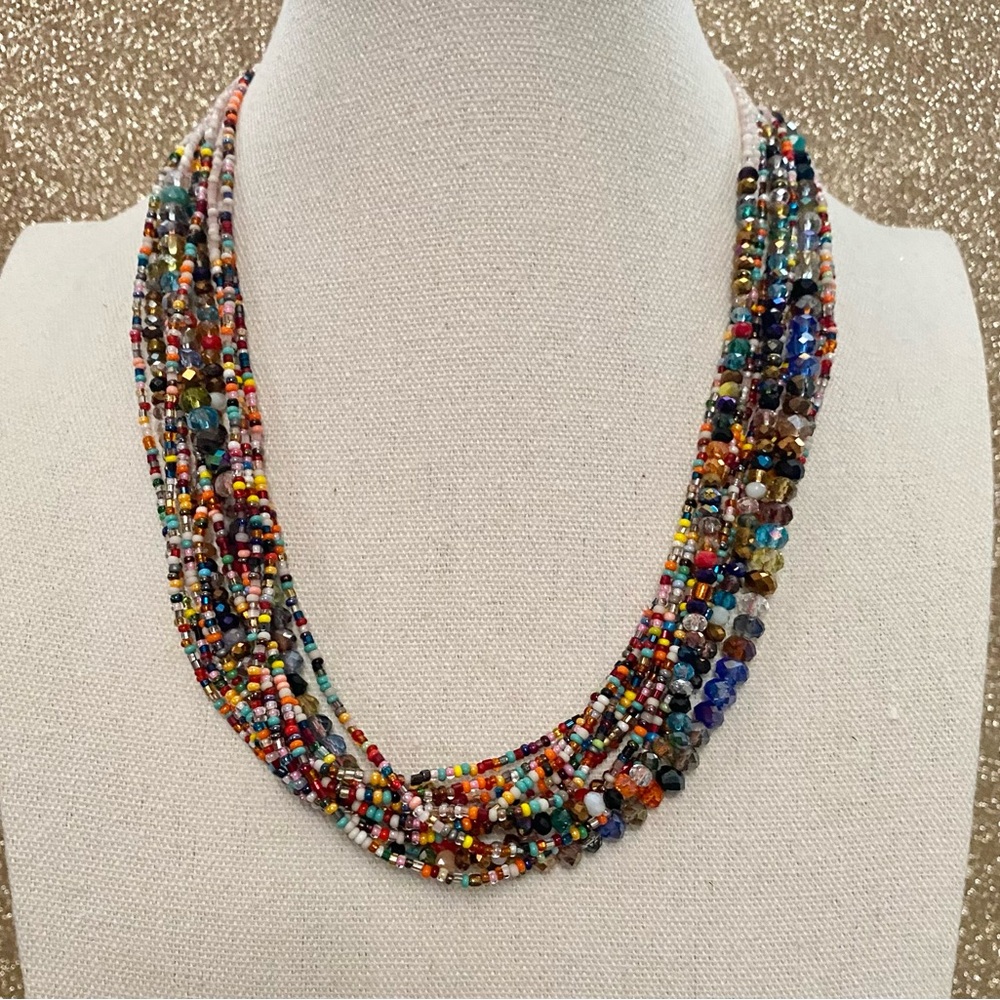 Free People Brilliantly Beaded Necklace ~ NWOT